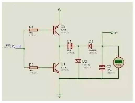 負電壓的產(chǎn)生電路圖原理及電路分析